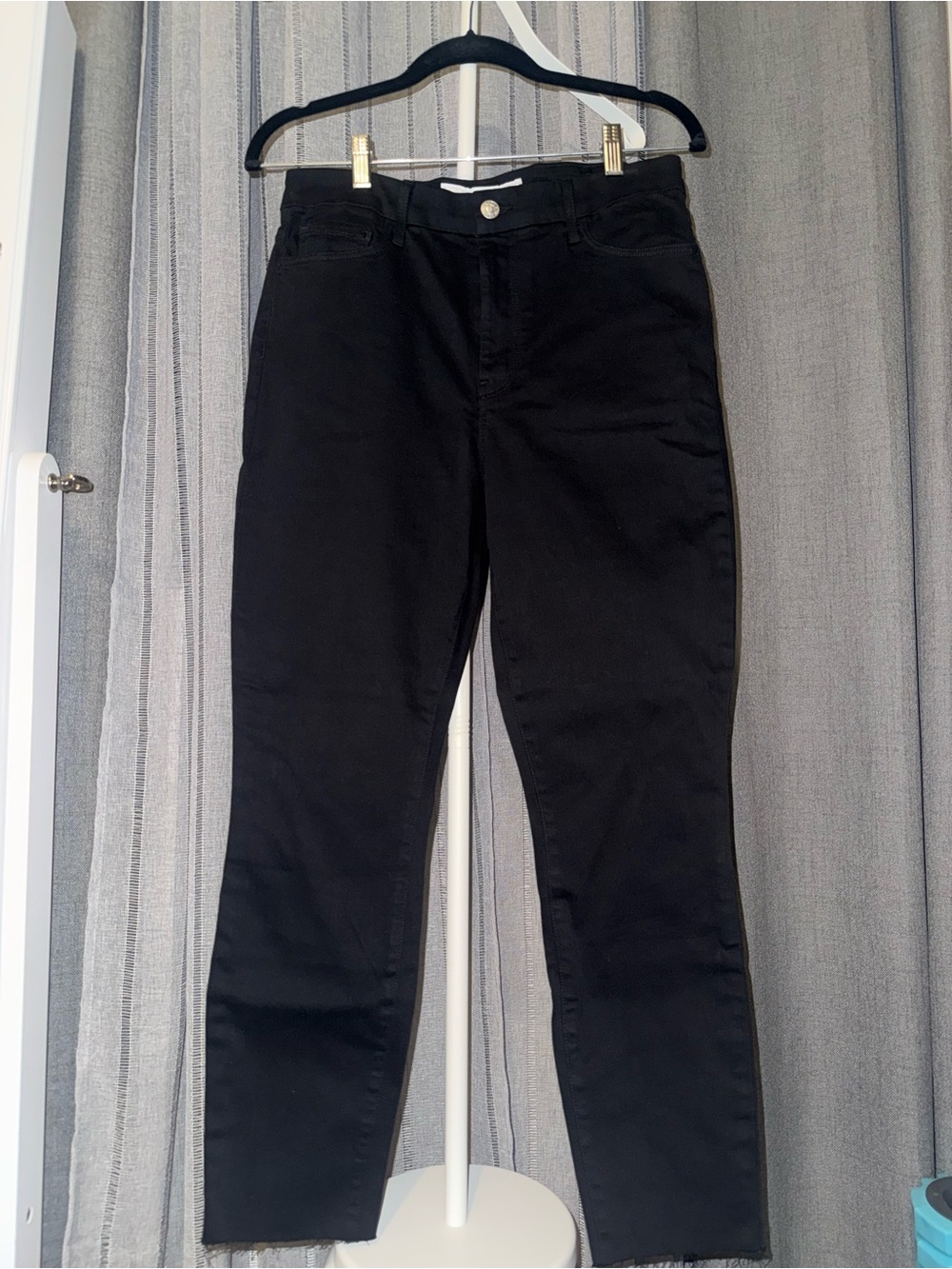 Frank & Eileen Sligo Skinny Jeans Black Italian Performance Denim Size 30